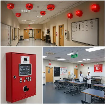 Trường học, Bệnh viện, Cơ sở y tế